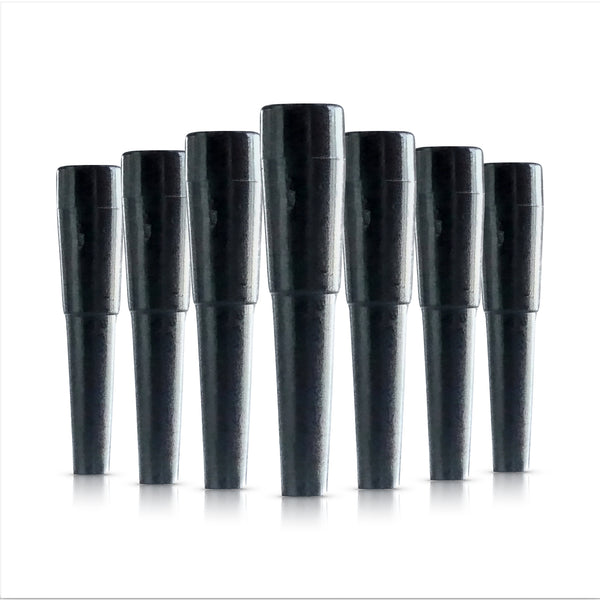 【deeep】All Black 使い捨て シーシャ用 マウスピース 業務用 100個入り シーシャ店舗向け ブラック S 5.3cm