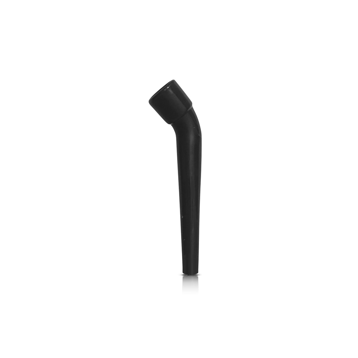 【deeep】角度調整 曲がったマウピ All Black 使い捨て シーシャ ショート マウスピース 業務用 100個入り シーシャ店舗向け ブラック V 全3サイズ (湾曲)