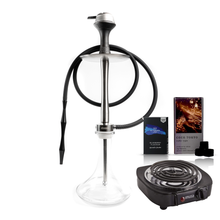 画像をギャラリービューアに読み込む, deeep 禅(ZEN)STARTER SET シーシャ本体 電気コンロ+ココナッツ炭+フレーバー