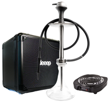 画像をギャラリービューアに読み込む, deeep 禅(ZEN) シーシャ ハードケース チャコールバーナーセット