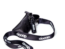 Load image into Gallery viewer, deeep Original Shisha Mouthpiece Resin PU Leather Case Strap Black