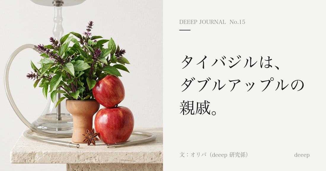 タイバジルは、ダブルアップルの親戚。