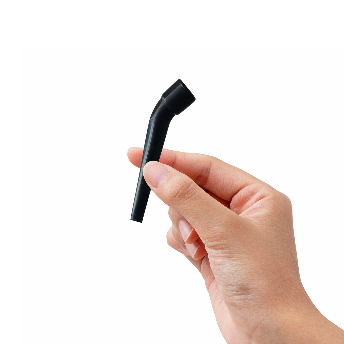 [deeep] Angle Adjustable Curved Maupi All Black Disposable Shisha Short Mouthpiece Commercial Use 100 Pieces for Shisha Stores Black V 3 Sizes (Curved) 