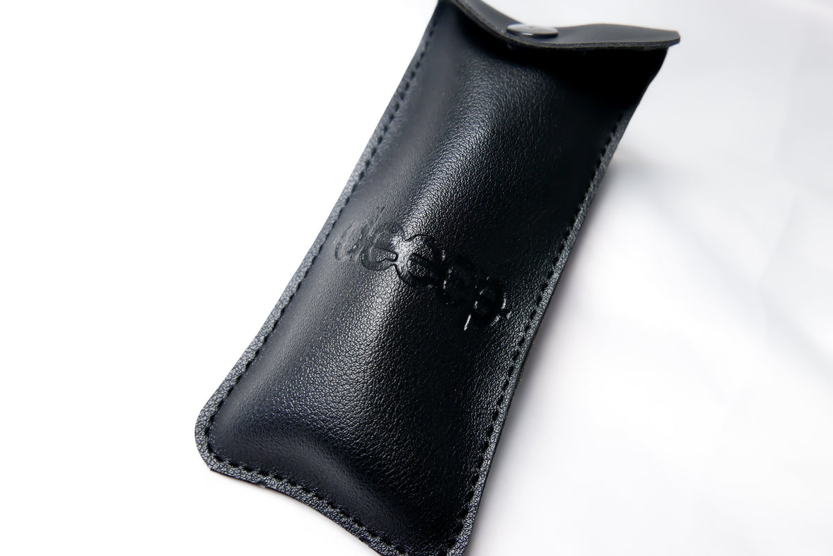 deeep Original Shisha Mouthpiece Resin PU Leather Case Strap White